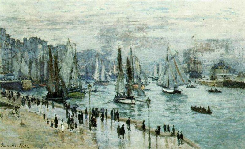 fishing boats leaving the harbor le havre [1874].jpg